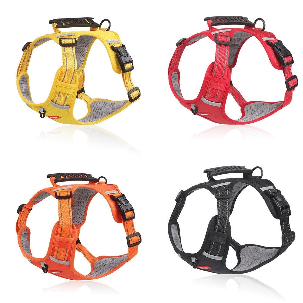 Adjustable Explosion-Proof Dog Harness with Leash