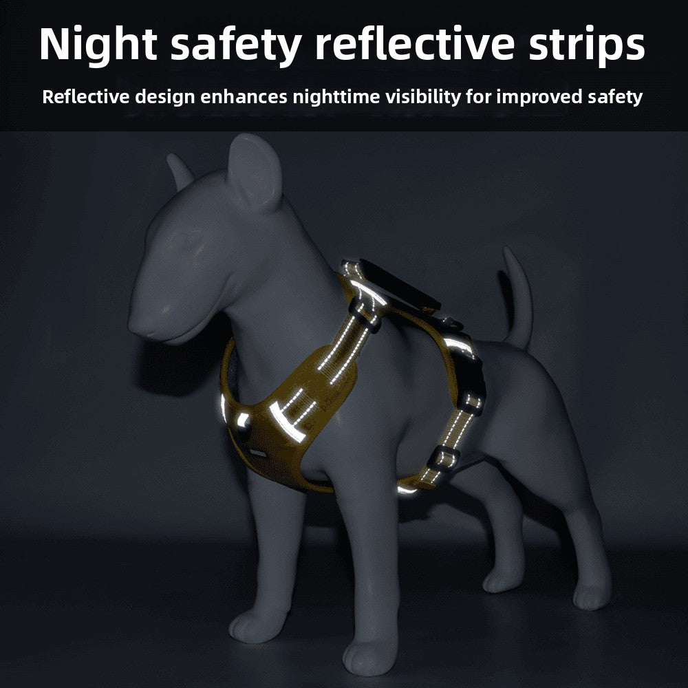 Adjustable Explosion-Proof Dog Harness with Leash