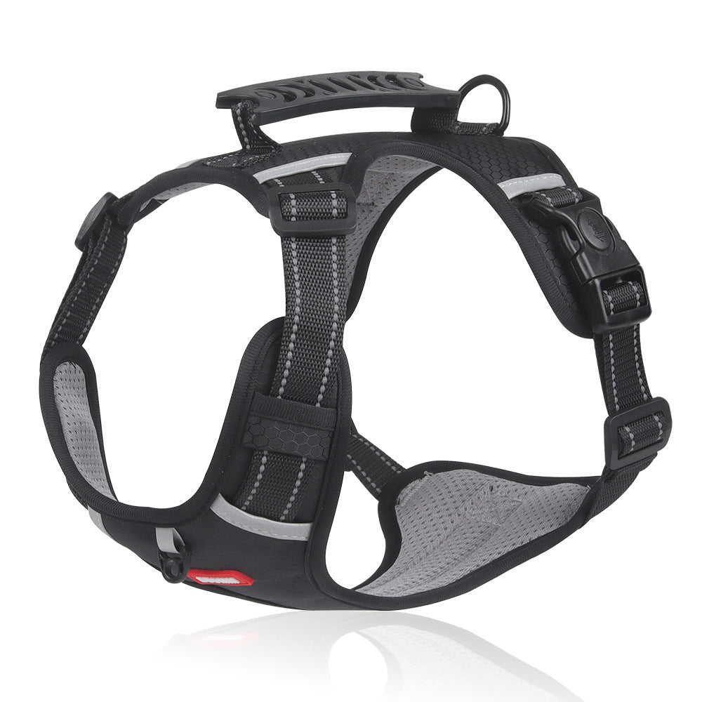 Adjustable Explosion-Proof Dog Harness with Leash