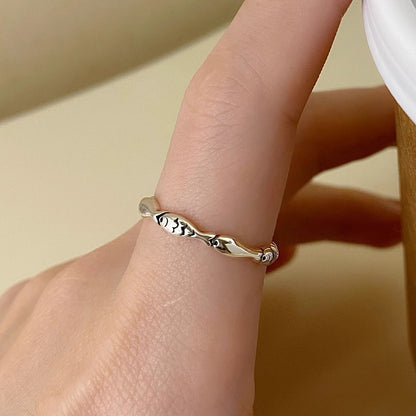 Adjustable Fish Design Ring