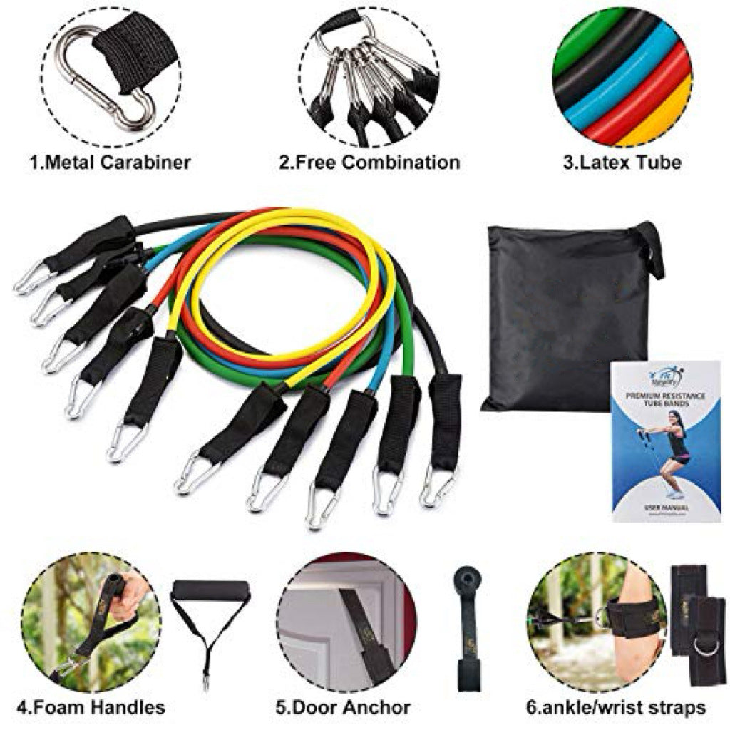 Adjustable fitness elastic band