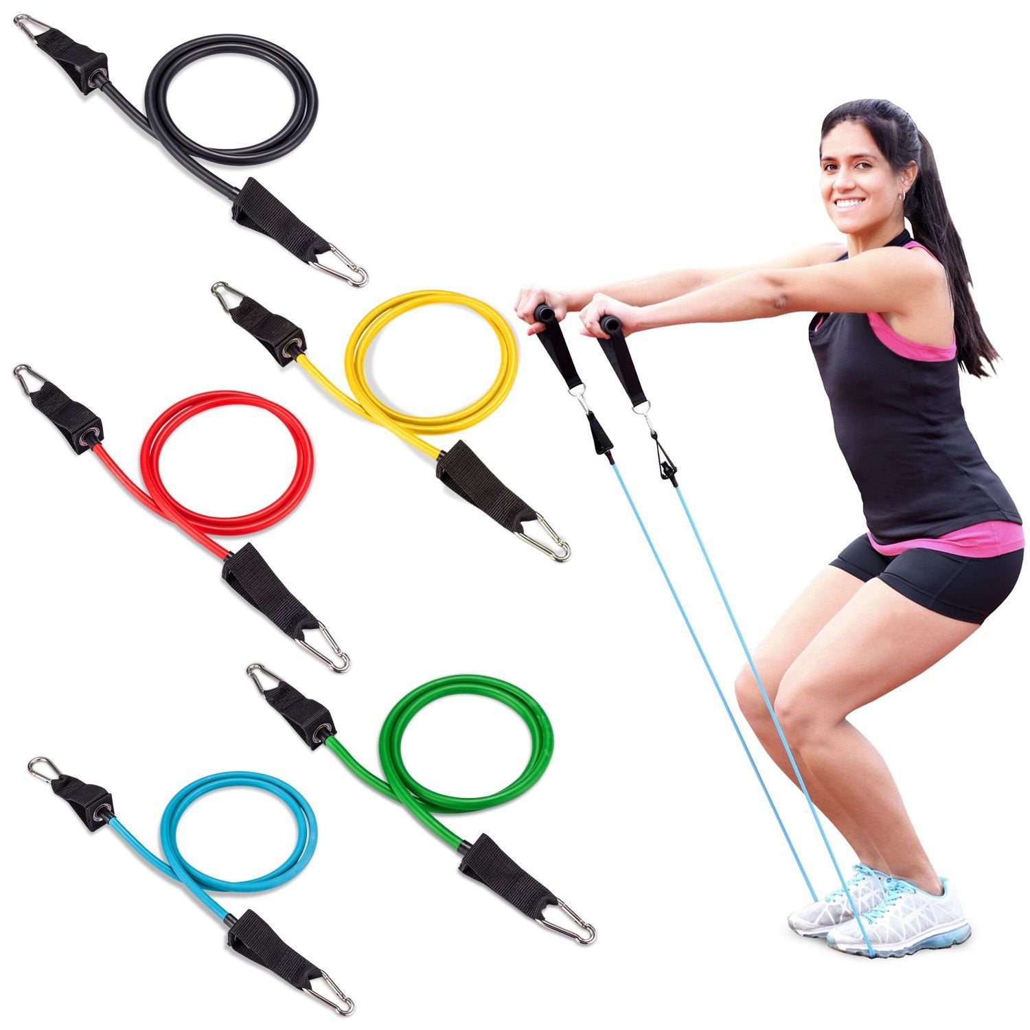 Adjustable fitness elastic band