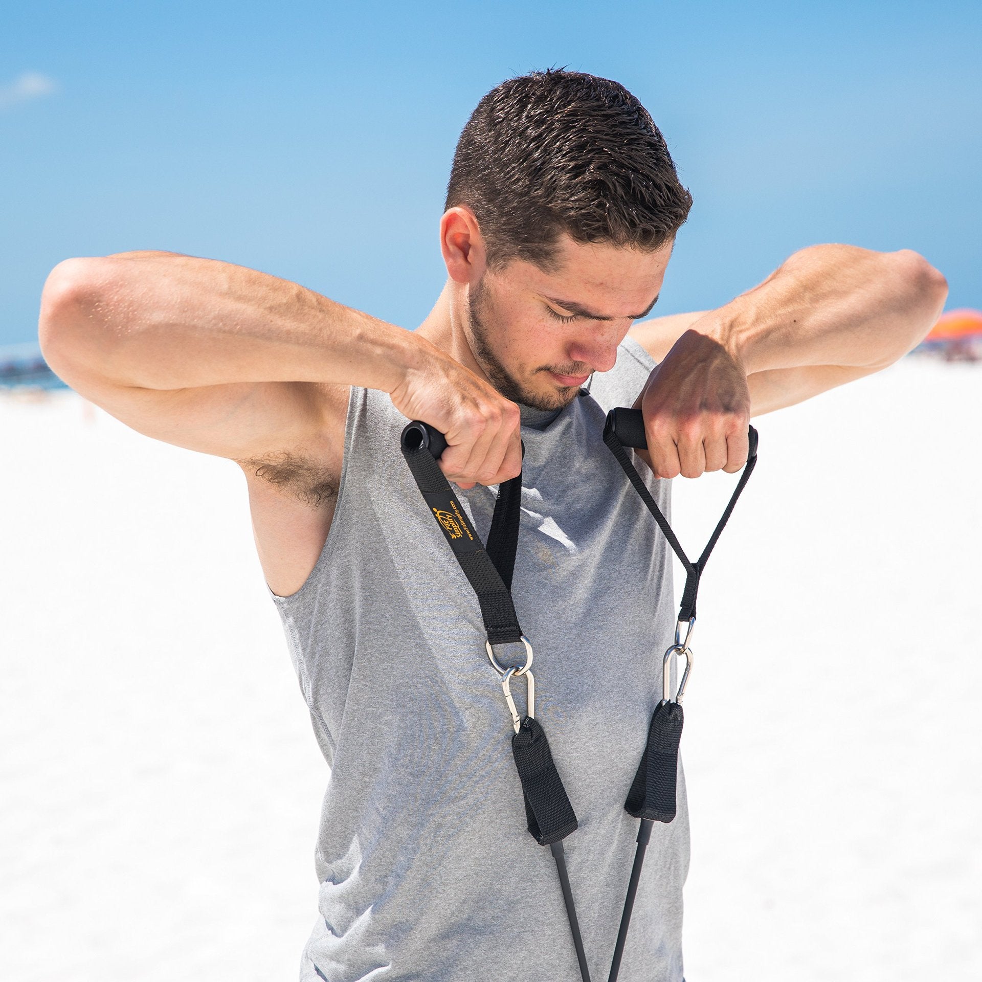 Adjustable fitness elastic band