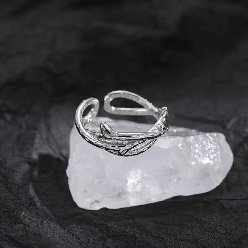Adjustable Floral Design Alloy Ring