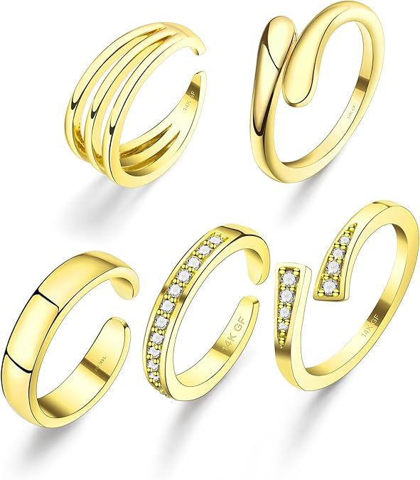 Adjustable Floral Foot Ring Set