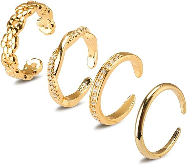 Adjustable Floral Foot Ring Set