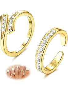 Adjustable Floral Foot Ring Set