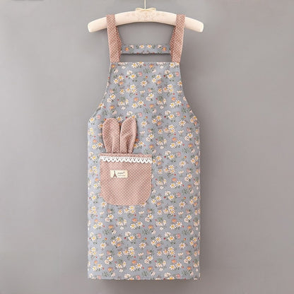 Adjustable Floral Kitchen Apron