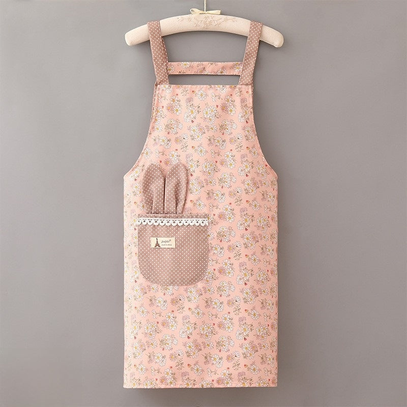 Adjustable Floral Kitchen Apron