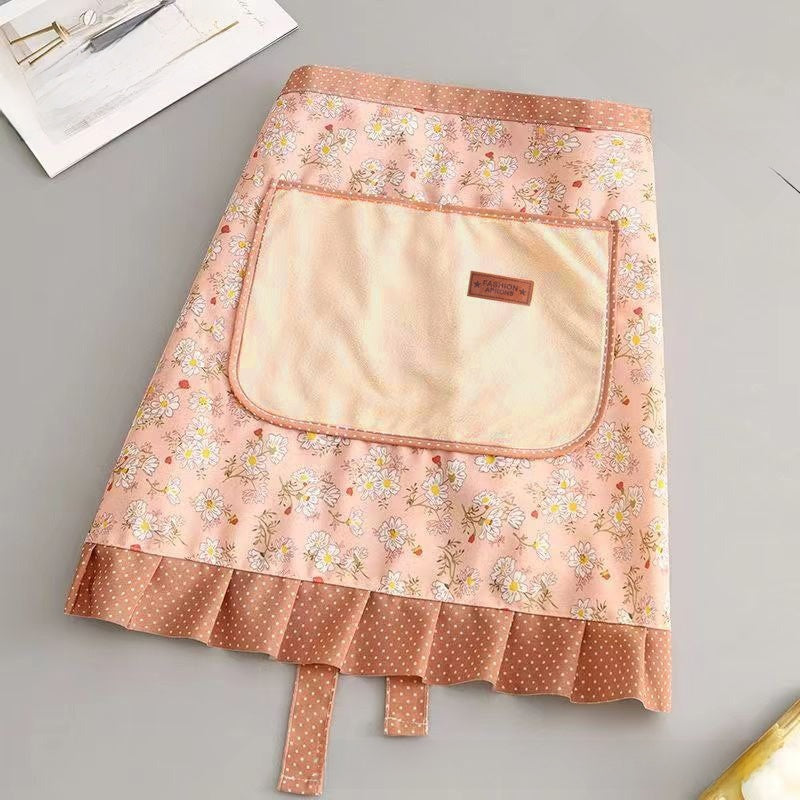 Adjustable Floral Kitchen Apron