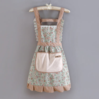 Adjustable Floral Kitchen Apron