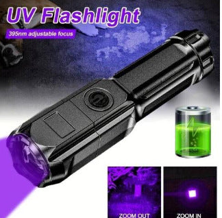 Adjustable Focus Rechargeable LED Flashlight