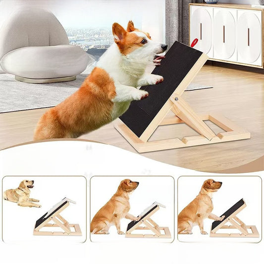 Adjustable Foldable Dog Scratching Board with Nail Grinding Surface