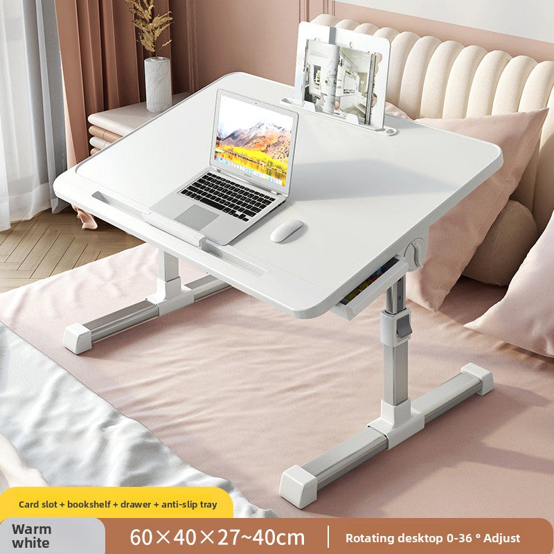 Adjustable Foldable Laptop Bed Desk with USB Port