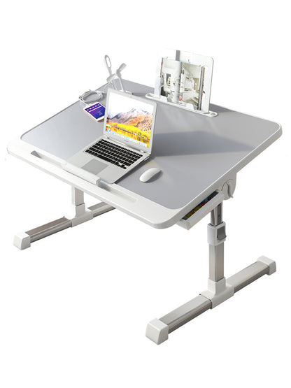 Adjustable Foldable Laptop Bed Desk with USB Port