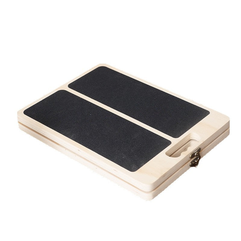 Adjustable Foldable Wooden Stretching Fitness Pedal