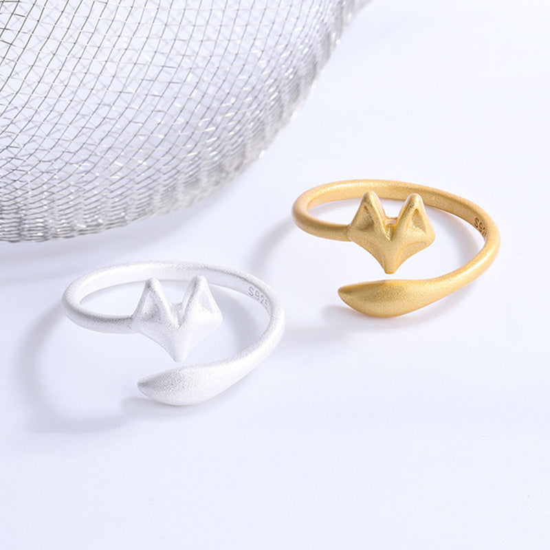 Adjustable Fox Design Ring