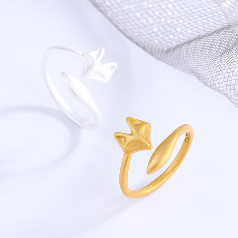 Adjustable Fox Design Ring