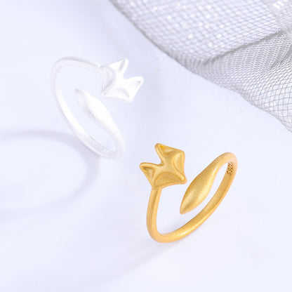 Adjustable Fox Design Ring