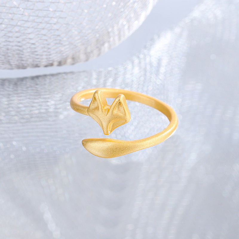 Adjustable Fox Design Ring