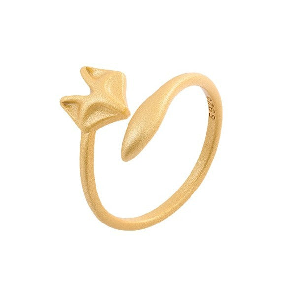 Adjustable Fox Design Ring