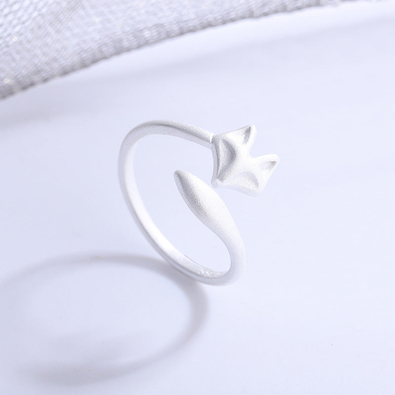 Adjustable Fox Design Ring