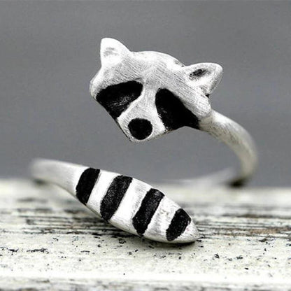 Adjustable Fox Tail Open Ring
