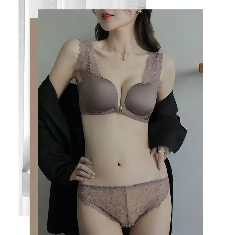 Adjustable Front Closure Wireless Bra Set