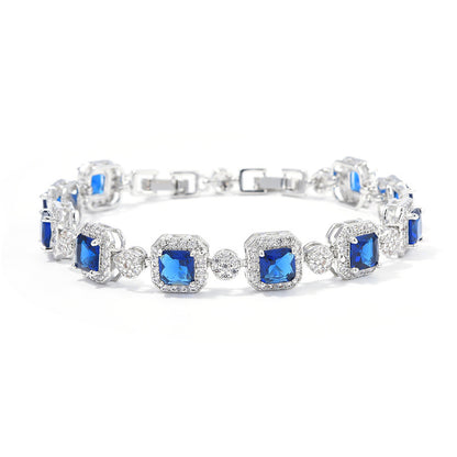 Adjustable full diamond bracelet for women
