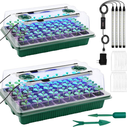 Adjustable Full Spectrum Plant Growing Lamp with Seedling Trays