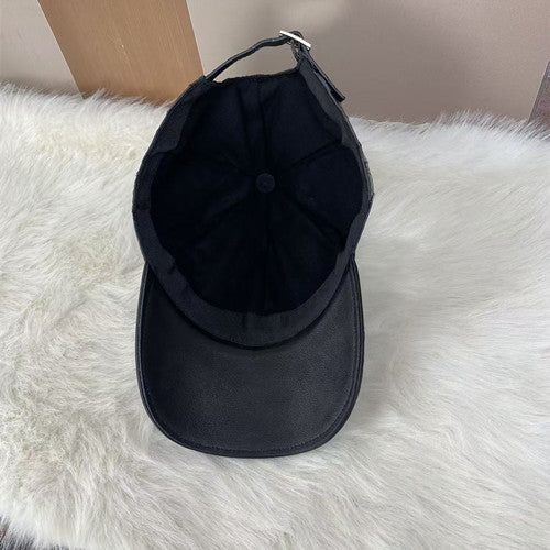 Adjustable Genuine Crocodile Leather Baseball Cap