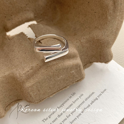 Adjustable Geometric Open Ring