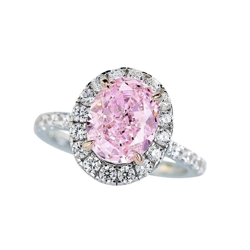 Adjustable Geometric Oval Ring