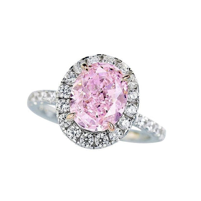 Adjustable Geometric Oval Ring