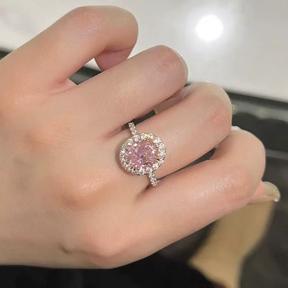 Adjustable Geometric Oval Ring