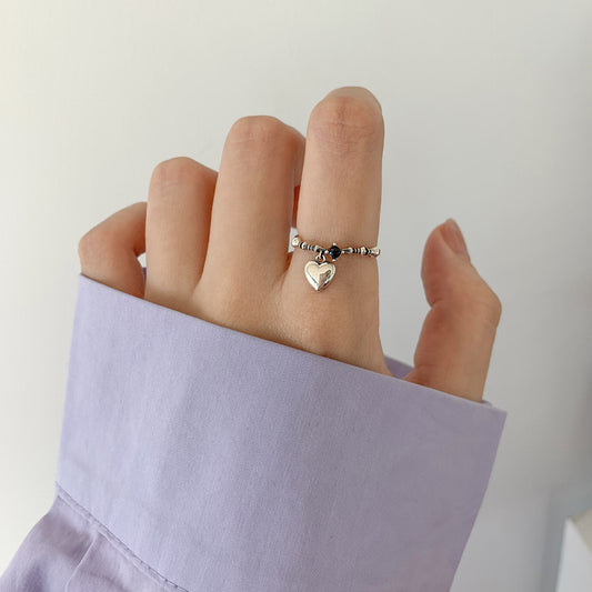 Adjustable Geometric Sterling Silver Ring
