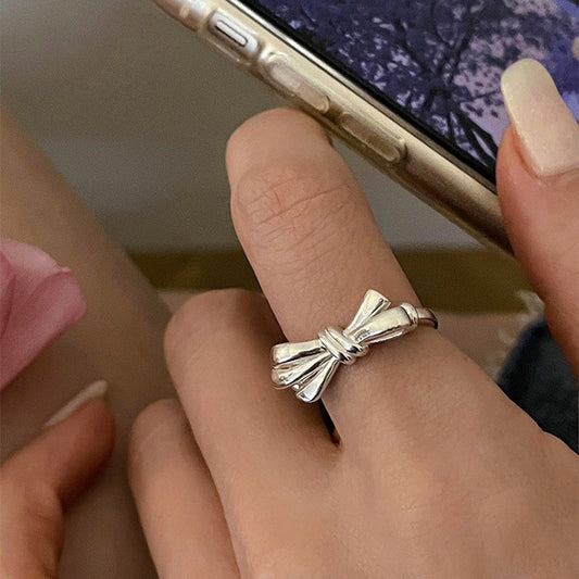 Adjustable Geometric Sterling Silver Ring