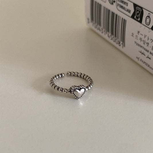 Adjustable Geometric Sterling Silver Ring