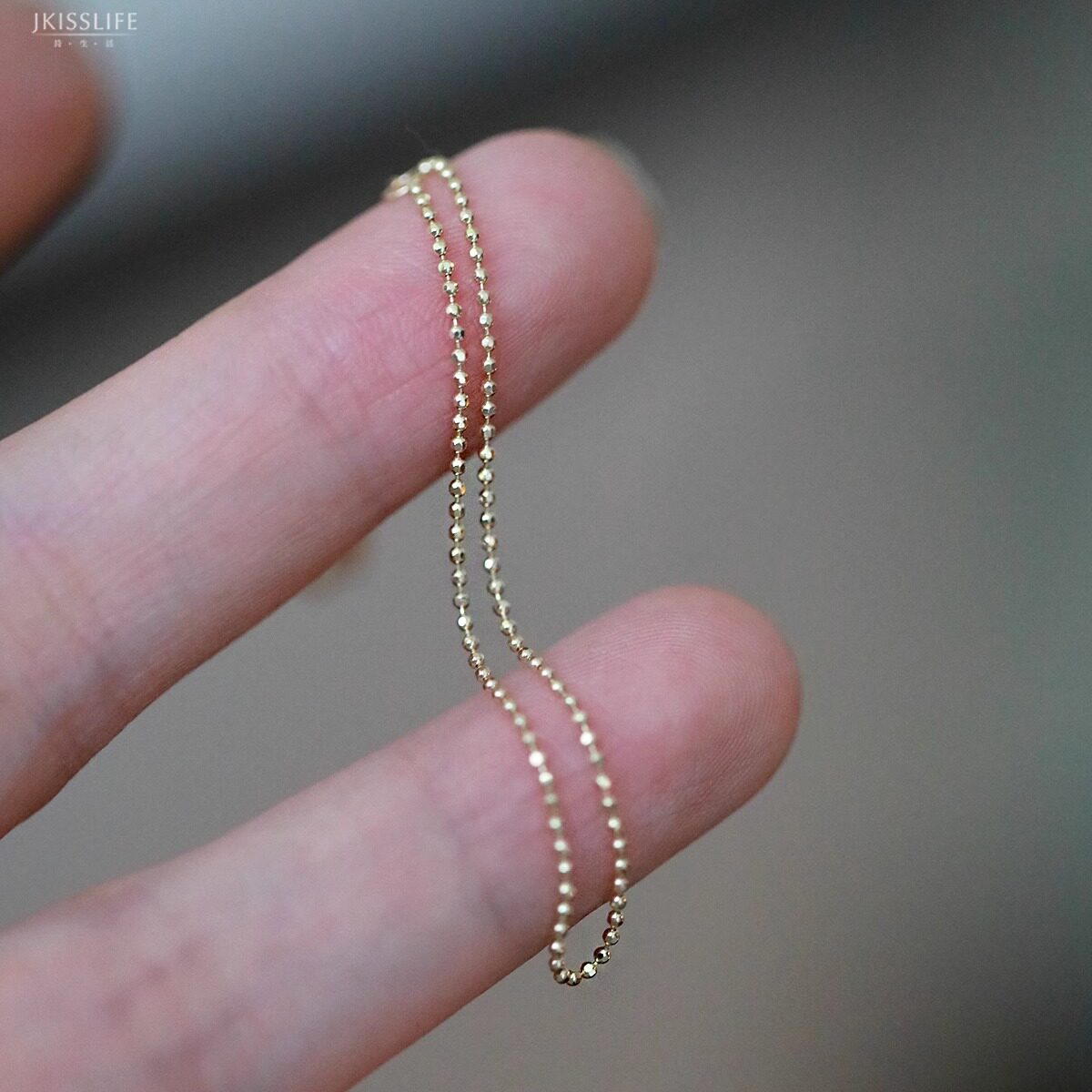Adjustable Gold Bead Bracelet