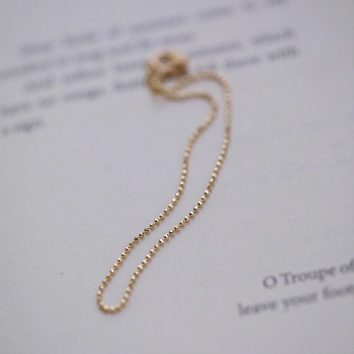Adjustable Gold Bead Bracelet
