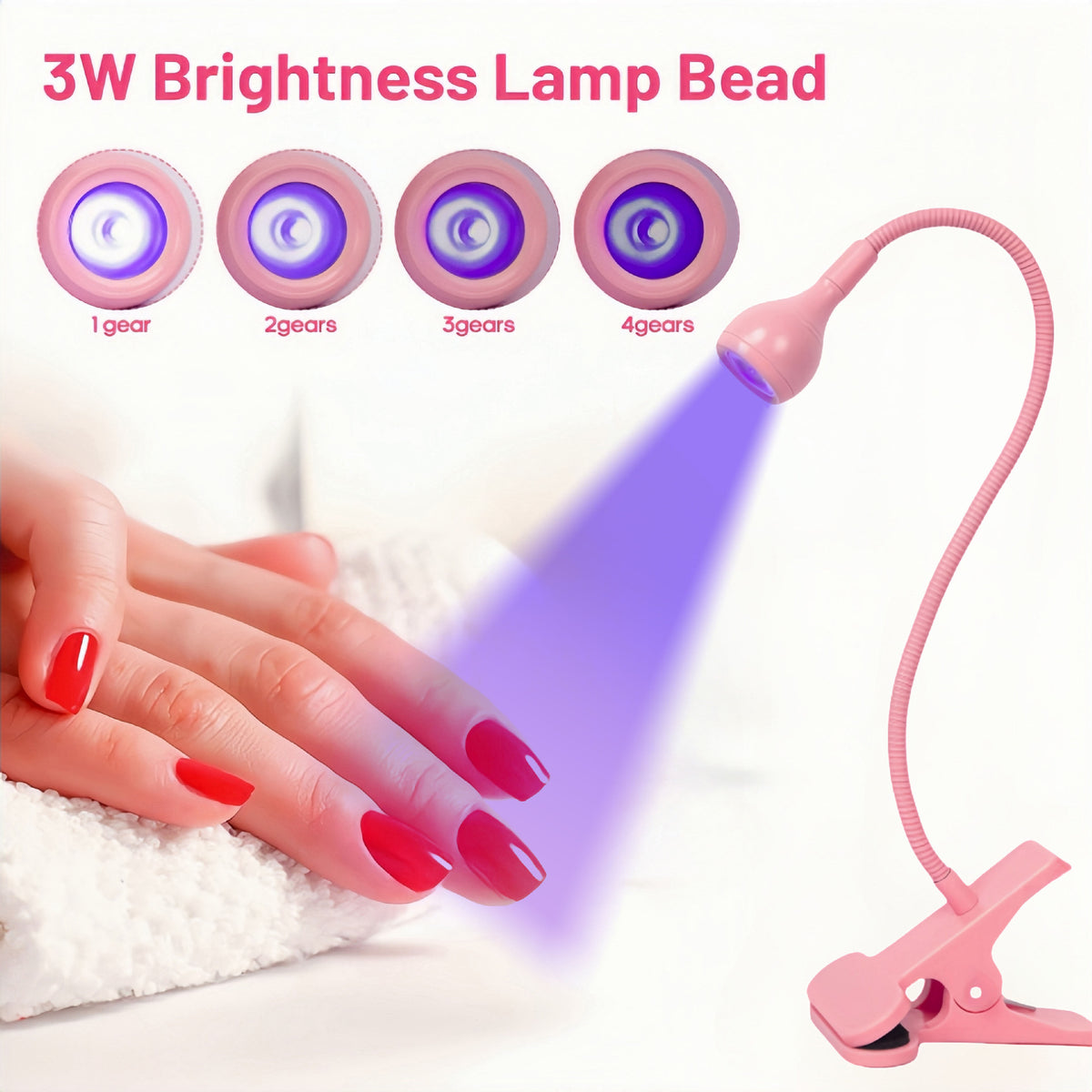 Adjustable Gooseneck UV Nail Curing Lamp