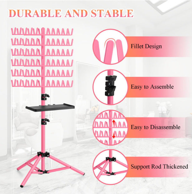 Adjustable Hair Braiding Stand with Floor Base