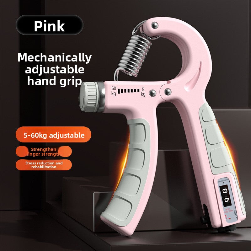 Adjustable Hand Grip Strength Trainer with Counter