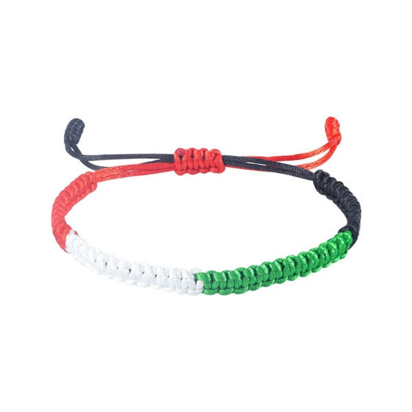 Adjustable Hand-Woven Flag Color Bracelet