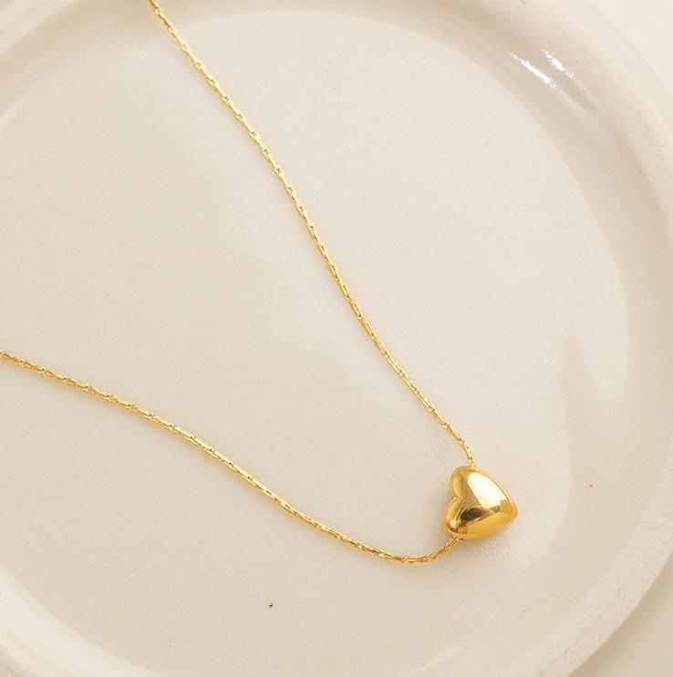 Adjustable Heart Pearl Embroidery Alloy Necklace