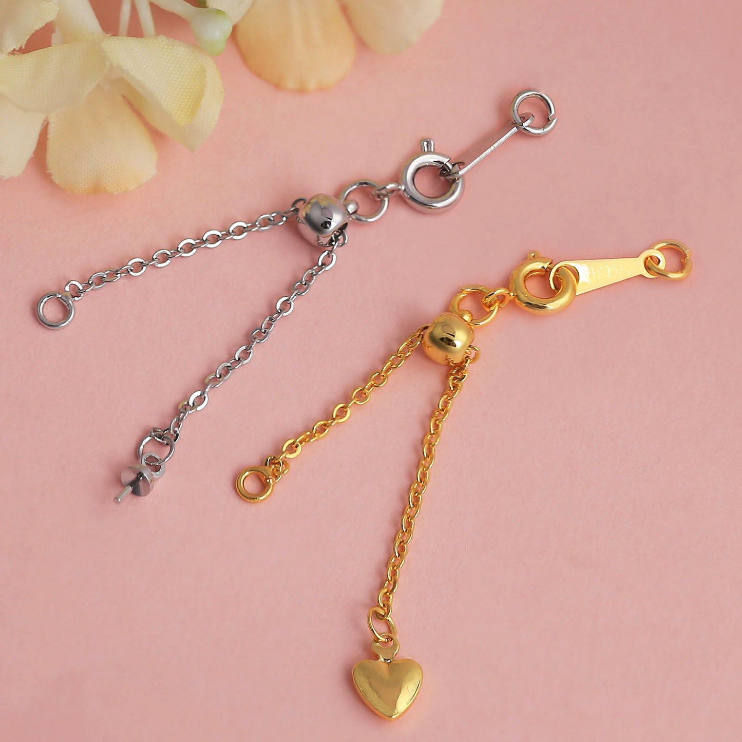 Adjustable Heart Tail Extension Chain for Jewelry