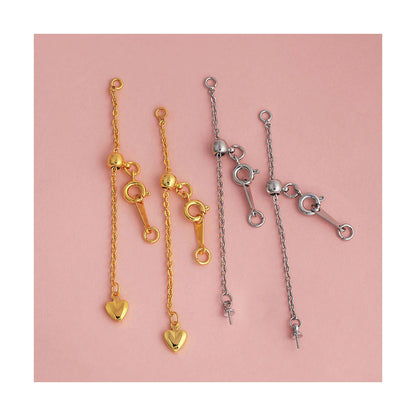Adjustable Heart Tail Extension Chain for Jewelry