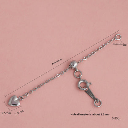Adjustable Heart Tail Extension Chain for Jewelry