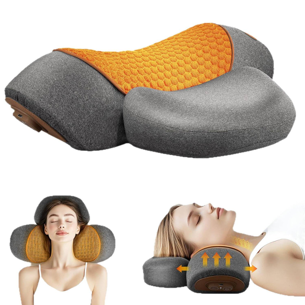 Adjustable Heating Massage Neck Pillow