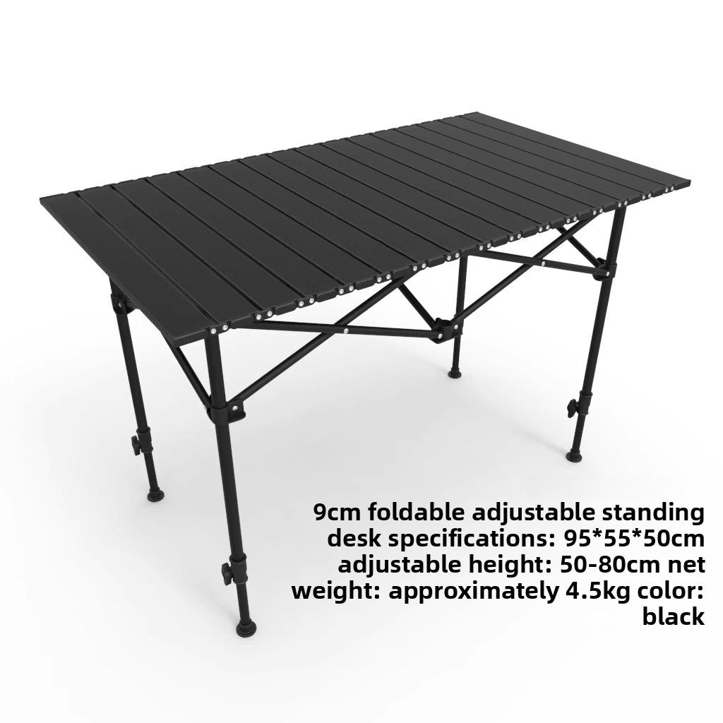 Adjustable Height Outdoor Folding Table